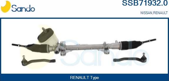 Sando SSB71932.0 - Crémaillière de direction droxauto.com