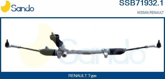 Sando SSB71932.1 - Crémaillière de direction droxauto.com