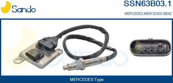 Sando SSN63B03.1 - Capteur NOx, Injection d'urée droxauto.com