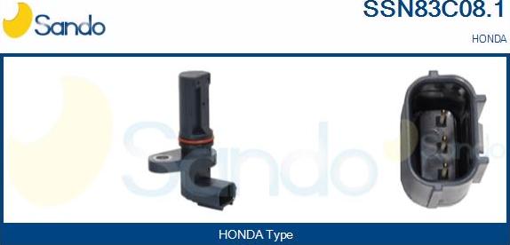Sando SSN83C08.1 - Capteur d'angle, vilebrequin droxauto.com