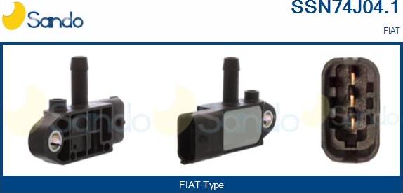 Sando SSN74J04.1 - Capteur, pression des gaz échappement droxauto.com