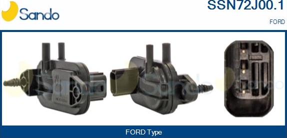 Sando SSN72J00.1 - Capteur, pression des gaz échappement droxauto.com