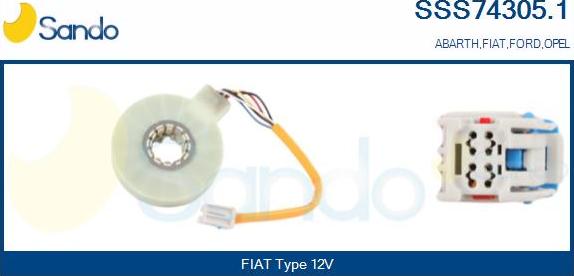 Sando SSS74305.1 - Détecteur de l'angle de braquage droxauto.com