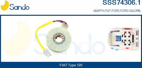 Sando SSS74306.1 - Détecteur de l'angle de braquage droxauto.com