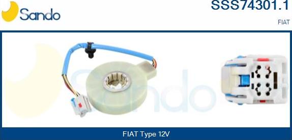 Sando SSS74301.1 - Détecteur de l'angle de braquage droxauto.com