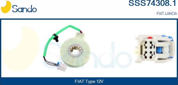 Sando SSS74308.1 - Détecteur de l'angle de braquage droxauto.com