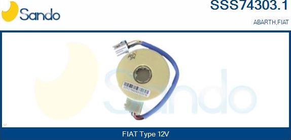 Sando SSS74303.1 - Détecteur de l'angle de braquage droxauto.com