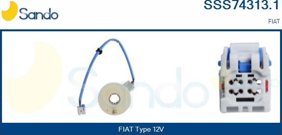Sando SSS74313.1 - Détecteur de l'angle de braquage droxauto.com