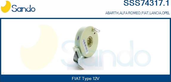 Sando SSS74317.1 - Détecteur de l'angle de braquage droxauto.com