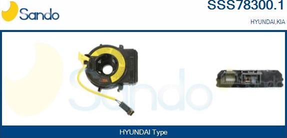 Sando SSS78300.1 - Détecteur de l'angle de braquage droxauto.com