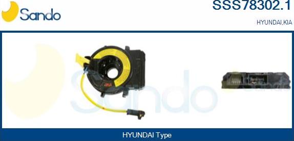 Sando SSS78302.1 - Détecteur de l'angle de braquage droxauto.com