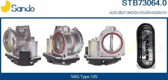 Sando STB73064.0 - Corps papillon droxauto.com