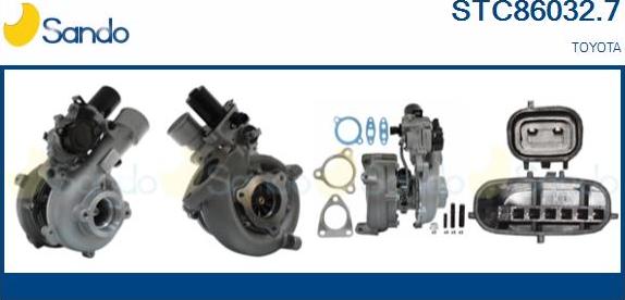 Sando STC86032.7 - Turbocompresseur, suralimentation droxauto.com