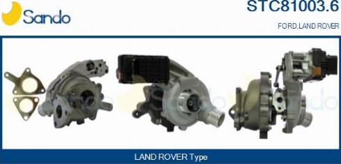 Sando STC81003.6 - Turbocompresseur, suralimentation droxauto.com