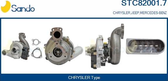 Sando STC82001.7 - Turbocompresseur, suralimentation droxauto.com