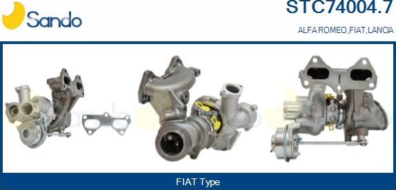 Sando STC74004.7 - Turbocompresseur, suralimentation droxauto.com