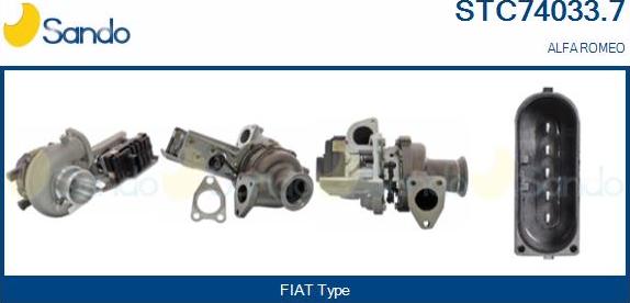 Sando STC74033.7 - Turbocompresseur, suralimentation droxauto.com