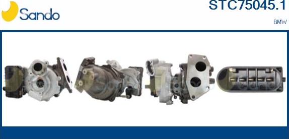 Sando STC75045.1 - Turbocompresseur, suralimentation droxauto.com