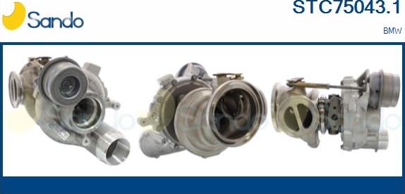 Sando STC75043.1 - Turbocompresseur, suralimentation droxauto.com