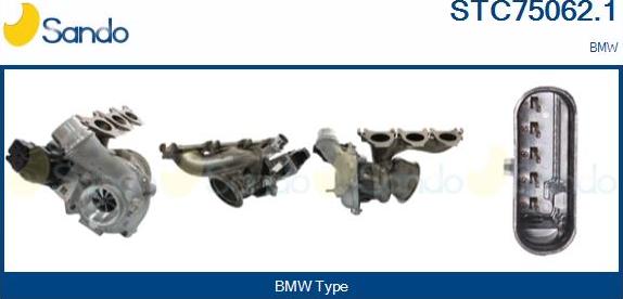 Sando STC75062.1 - Turbocompresseur, suralimentation droxauto.com