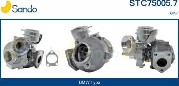Sando STC75005.7 - Turbocompresseur, suralimentation droxauto.com