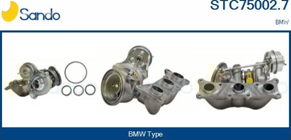 Sando STC75002.7 - Turbocompresseur, suralimentation droxauto.com
