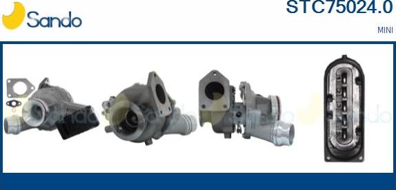 Sando STC75024.0 - Turbocompresseur, suralimentation droxauto.com