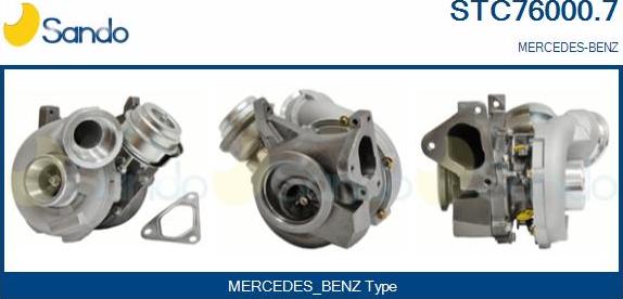 Sando STC76000.7 - Turbocompresseur, suralimentation droxauto.com