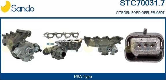 Sando STC70031.7 - Turbocompresseur, suralimentation droxauto.com
