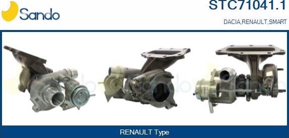 Sando STC71041.1 - Turbocompresseur, suralimentation droxauto.com