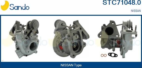 Sando STC71048.0 - Turbocompresseur, suralimentation droxauto.com