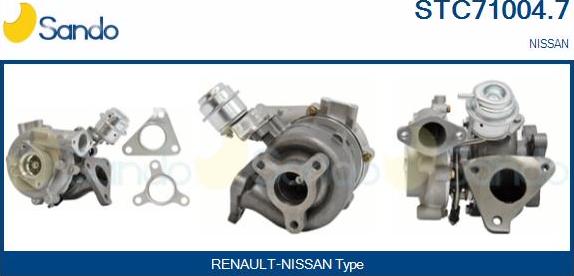 Sando STC71004.7 - Turbocompresseur, suralimentation droxauto.com