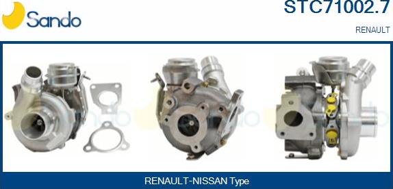 Sando STC71002.7 - Turbocompresseur, suralimentation droxauto.com