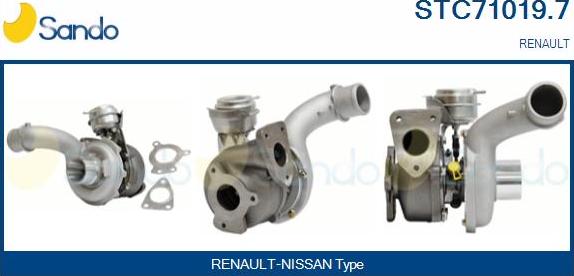 Sando STC71019.7 - Turbocompresseur, suralimentation droxauto.com