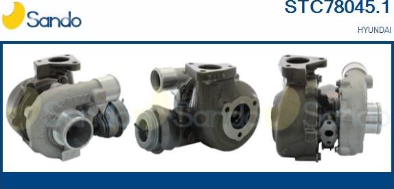 Sando STC78045.1 - Turbocompresseur, suralimentation droxauto.com