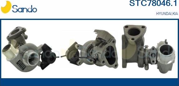 Sando STC78046.1 - Turbocompresseur, suralimentation droxauto.com
