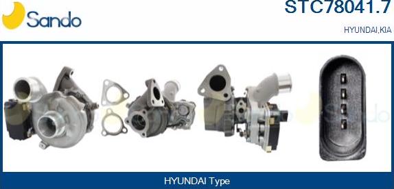 Sando STC78041.7 - Turbocompresseur, suralimentation droxauto.com