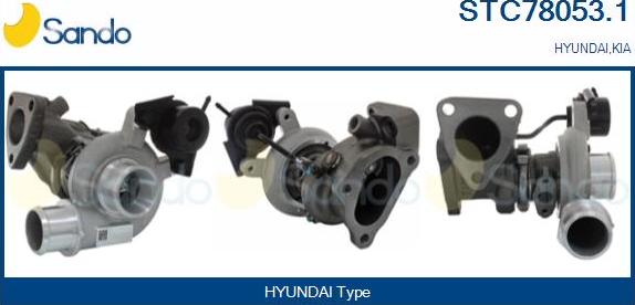 Sando STC78053.1 - Turbocompresseur, suralimentation droxauto.com