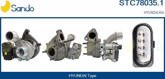 Sando STC78035.1 - Turbocompresseur, suralimentation droxauto.com