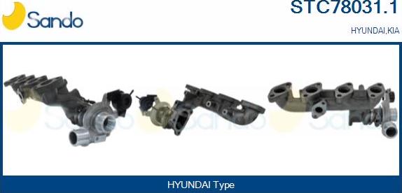 Sando STC78031.1 - Turbocompresseur, suralimentation droxauto.com