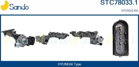 Sando STC78033.1 - Turbocompresseur, suralimentation droxauto.com