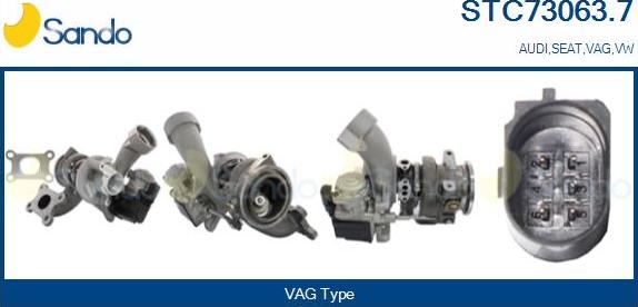 Sando STC73063.7 - Turbocompresseur, suralimentation droxauto.com