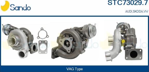 Sando STC73029.7 - Turbocompresseur, suralimentation droxauto.com