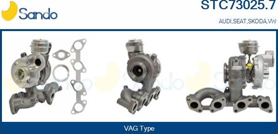 Sando STC73025.7 - Turbocompresseur, suralimentation droxauto.com