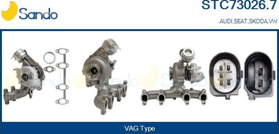 Sando STC73026.7 - Turbocompresseur, suralimentation droxauto.com