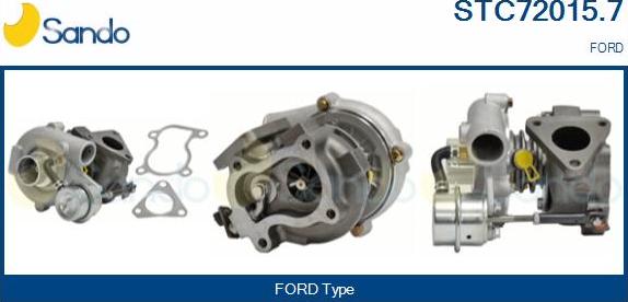 Sando STC72015.7 - Turbocompresseur, suralimentation droxauto.com