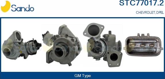Sando STC77017.2 - Turbocompresseur, suralimentation droxauto.com