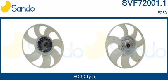 Sando SVF72001.1 - Embrayage, ventilateur de radiateur droxauto.com