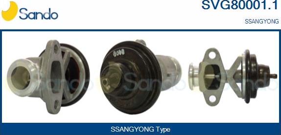 Sando SVG80001.1 - Vanne EGR droxauto.com