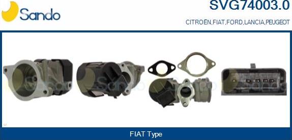 Sando SVG74003.0 - Vanne EGR droxauto.com